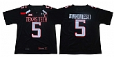 Texas Tech Red Raiders 5 Patrick Mahomes II Black College Football Jersey,baseball caps,new era cap wholesale,wholesale hats